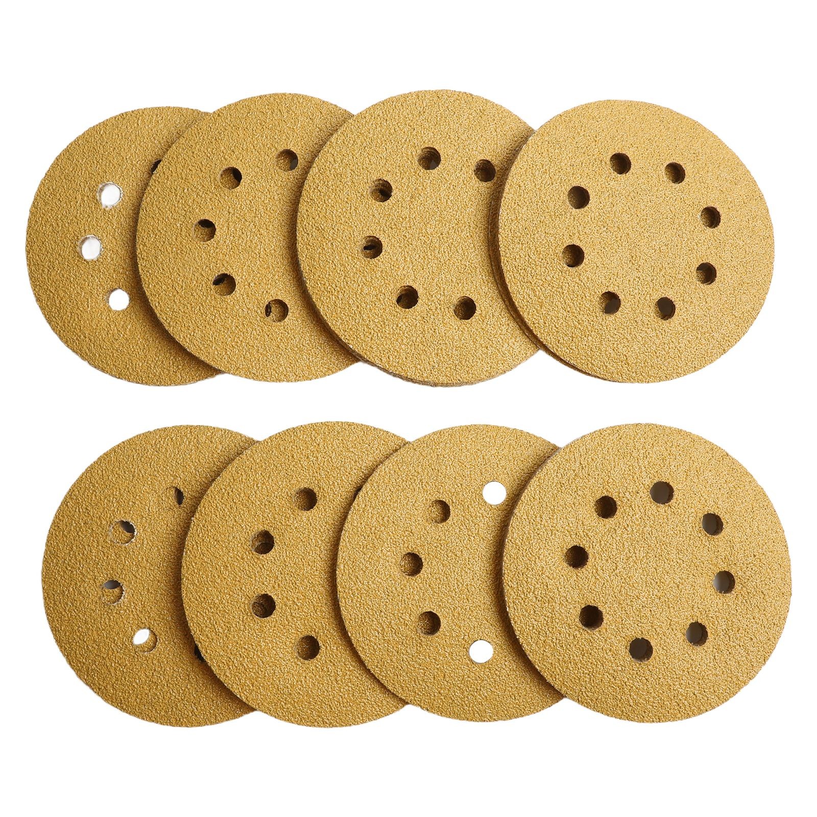 Disques ?? poncer grain jaune pour ponceuse orbitale paquet de 100 ?? 125 mm tai - Photo 22/36