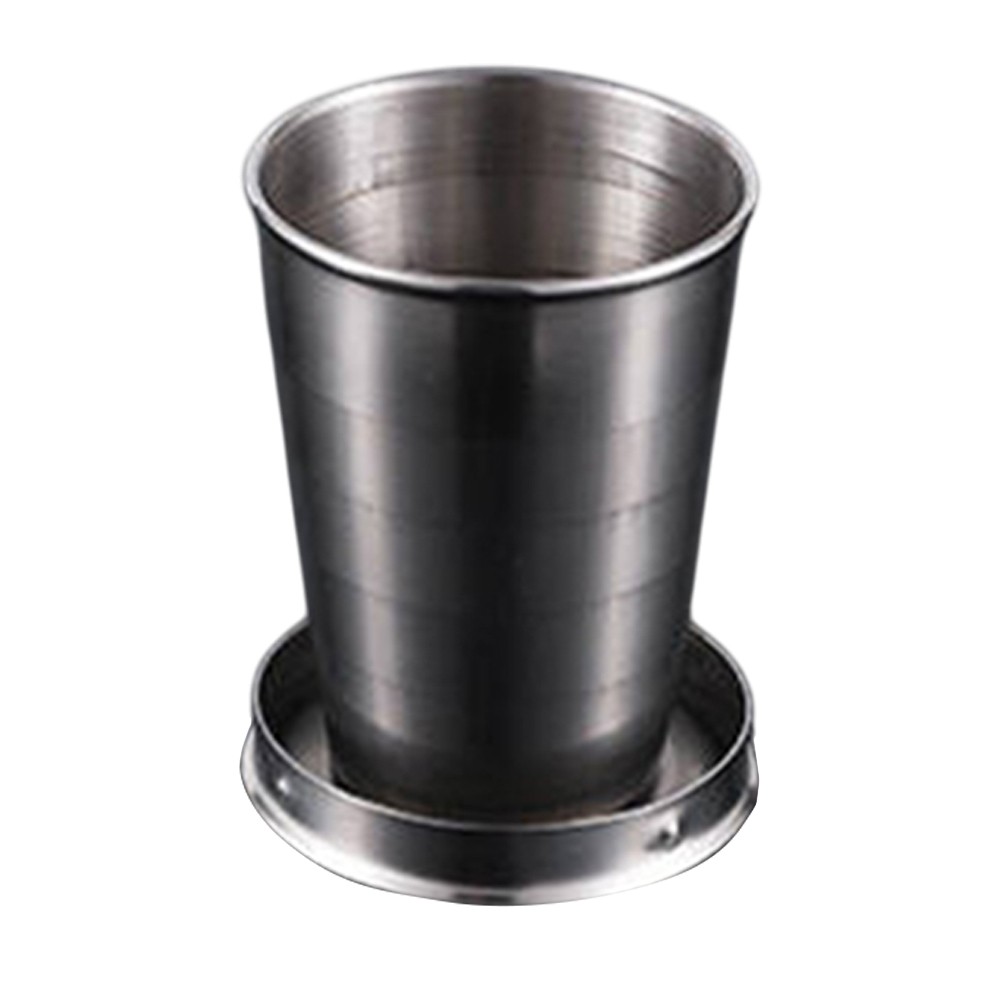 Folding Stainless Steel Drinking Cup Compact Size for All Your Outdoor Needs