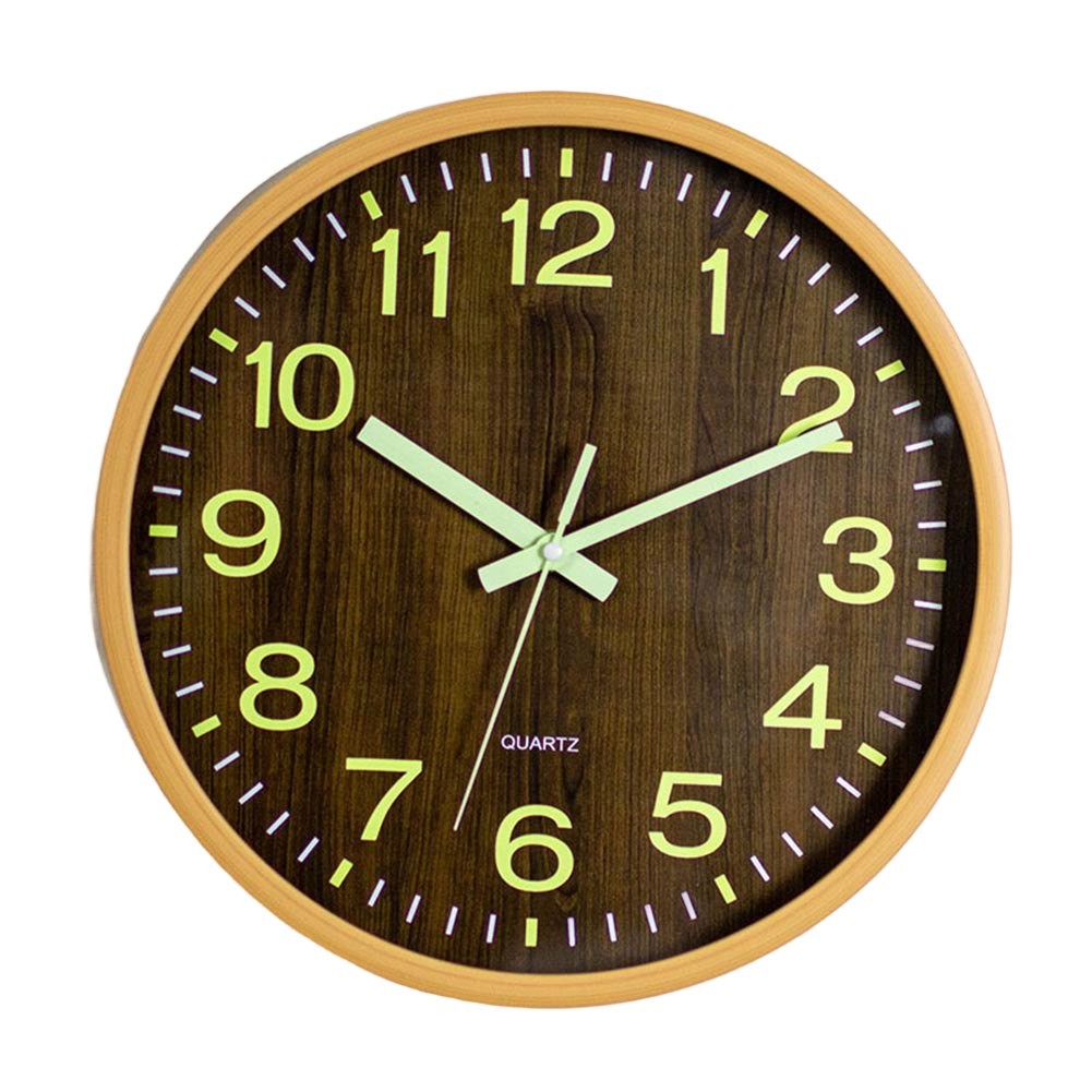 Trendy 30CM Silent Sweep Movement Wall Clock with Energy Storage Feature