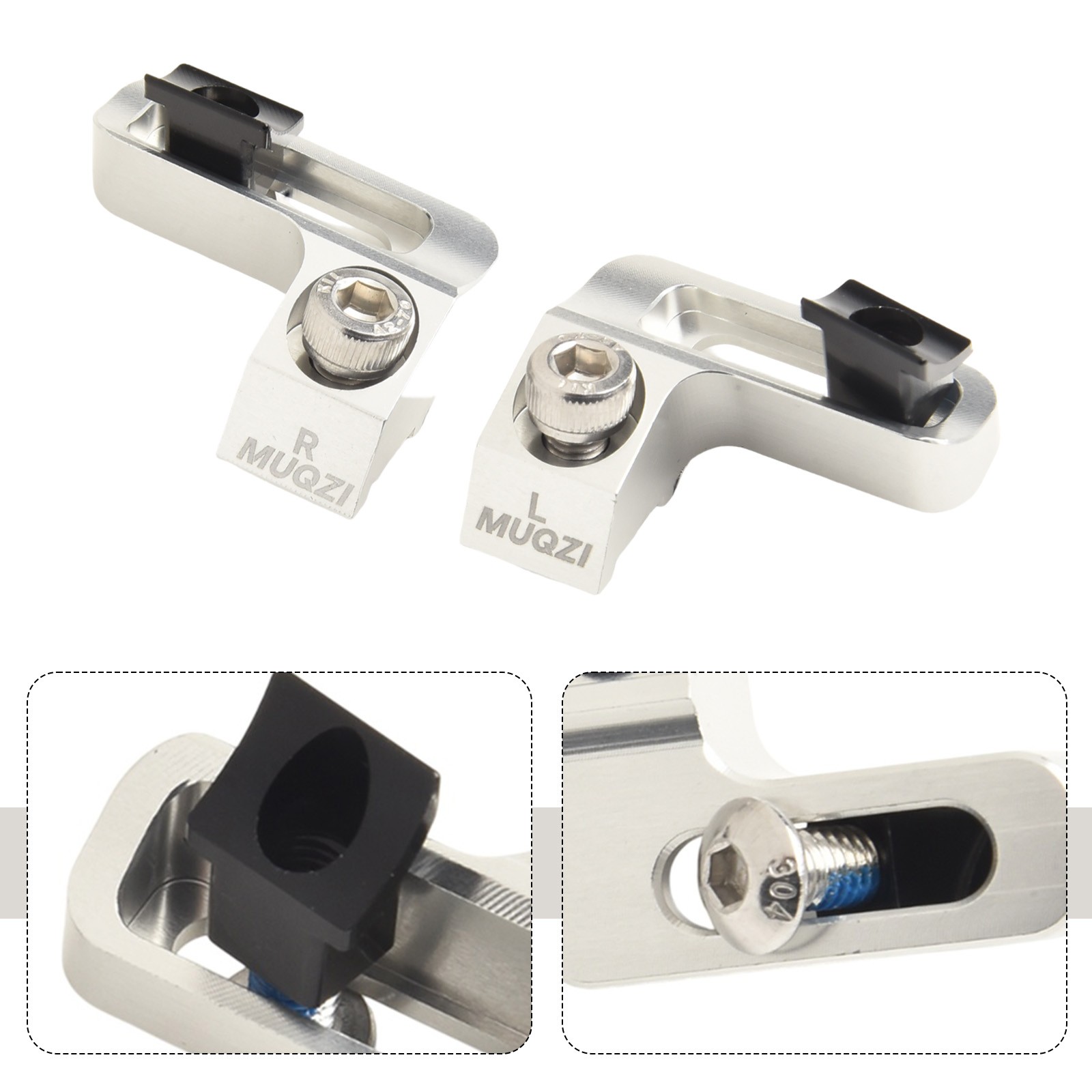 Adaptador de palanca de cambios de bicicleta mecanizado CNC en material ligero de aleación de aluminio - Imagen 53 de 61