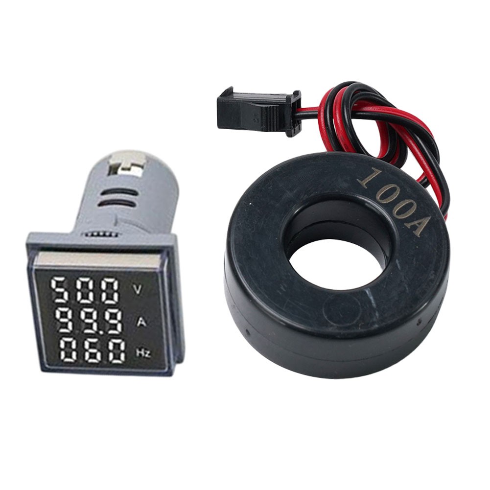 AC 0100AHz Current Frequency Meter LED 22mm Digital Voltmeter Ammeter Tester - Picture 37 of 37