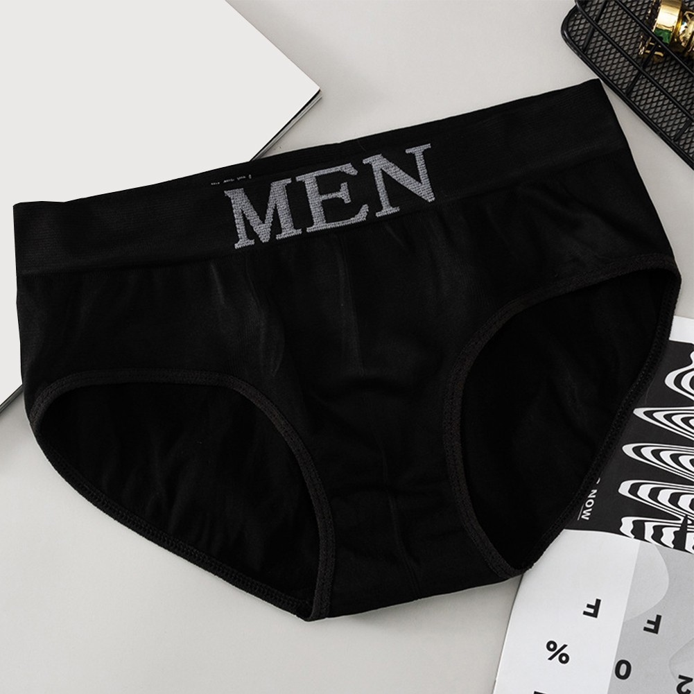 Breathable Mens Bikini Briefs Stretchy Middle Waist Underpants for Comfort