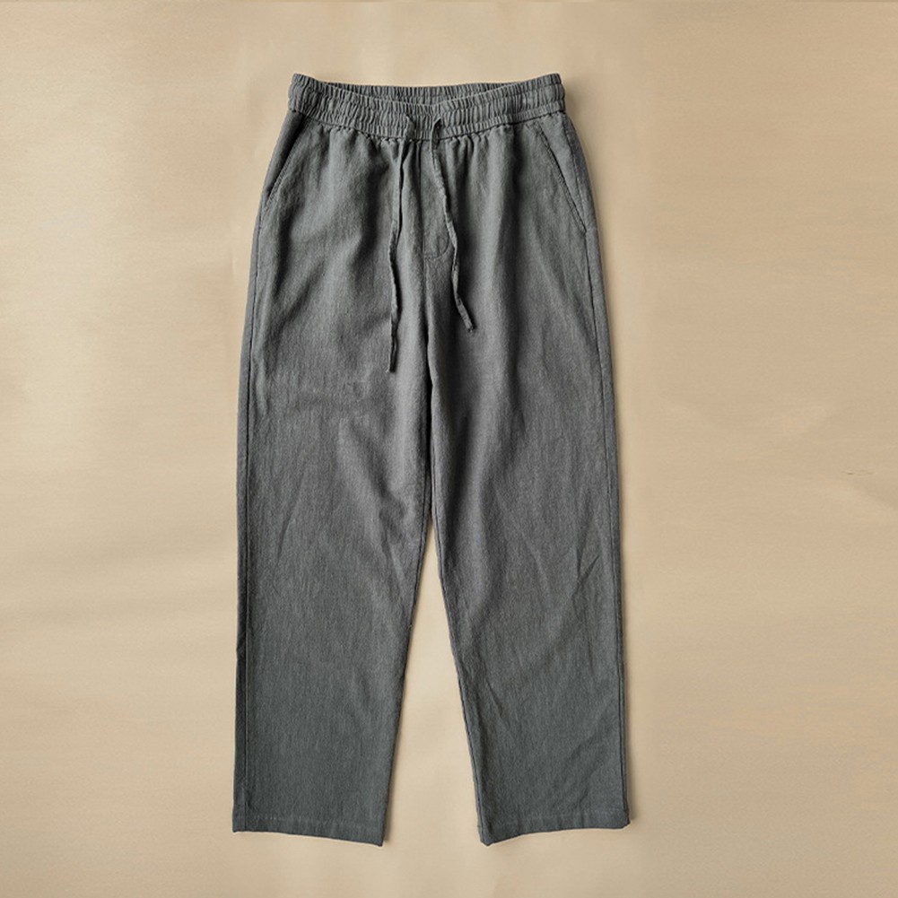 Men's Baggy Trousers in Solid Colors for Vacation and Beach Activities - Picture 14 of 20