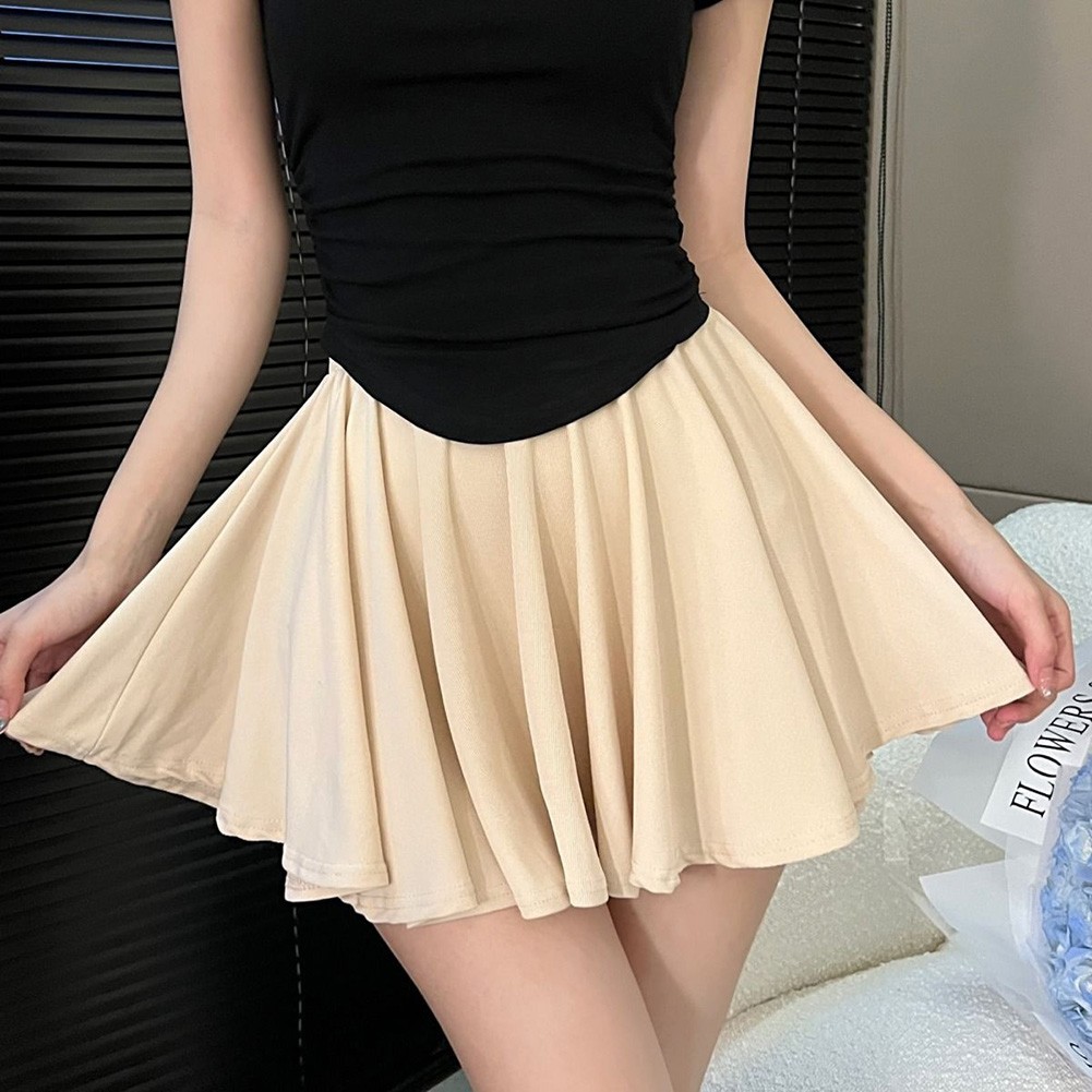 Womens Comfortable and Stylish modal skirt short high waist a line design vente en gros