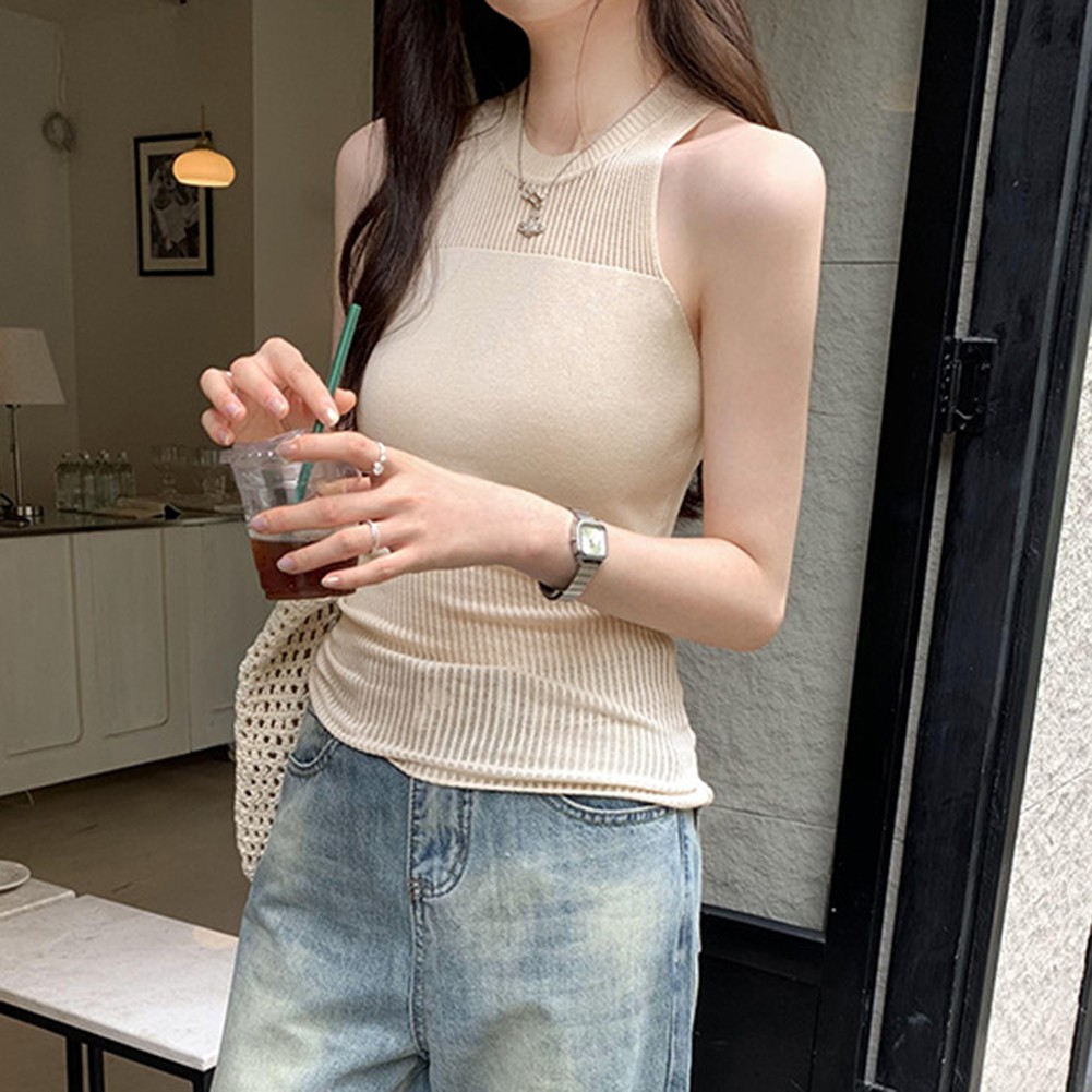 Everyday Essential Women's Slim Fit Vest with Charming Hollow Stitching - Picture 14 of 21