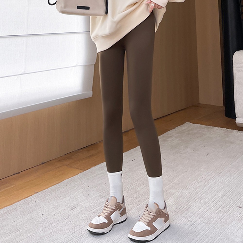 Black Grey Coffee Women High Waist Trousers with Tummy Control Feature - Picture 13 of 27