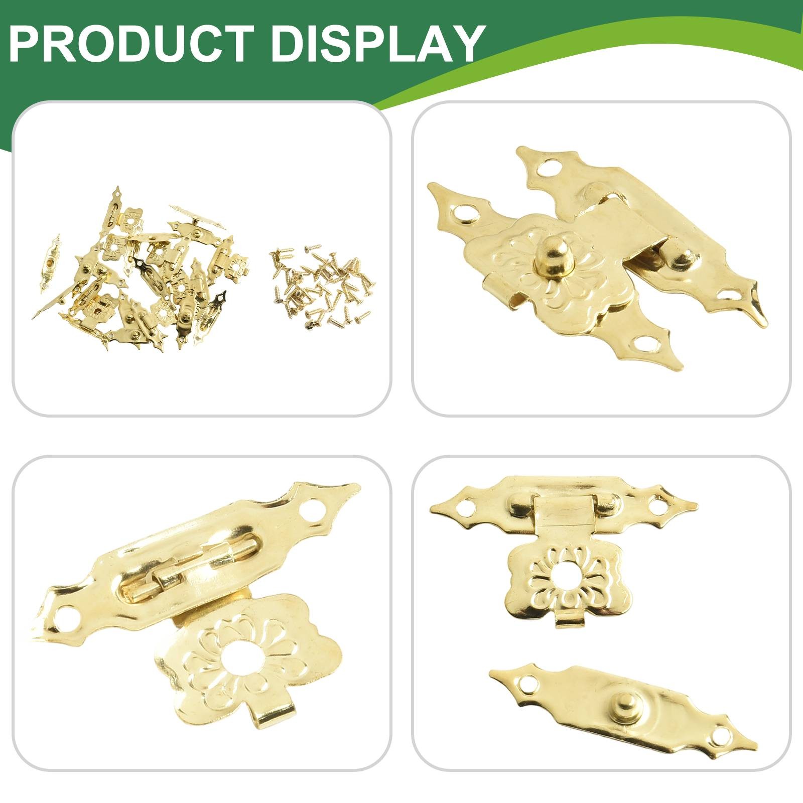 10 X Wooden Case Hasp Latch Mini Decorative Jewelry Chest Wine Box Brand New - Picture 36 of 47