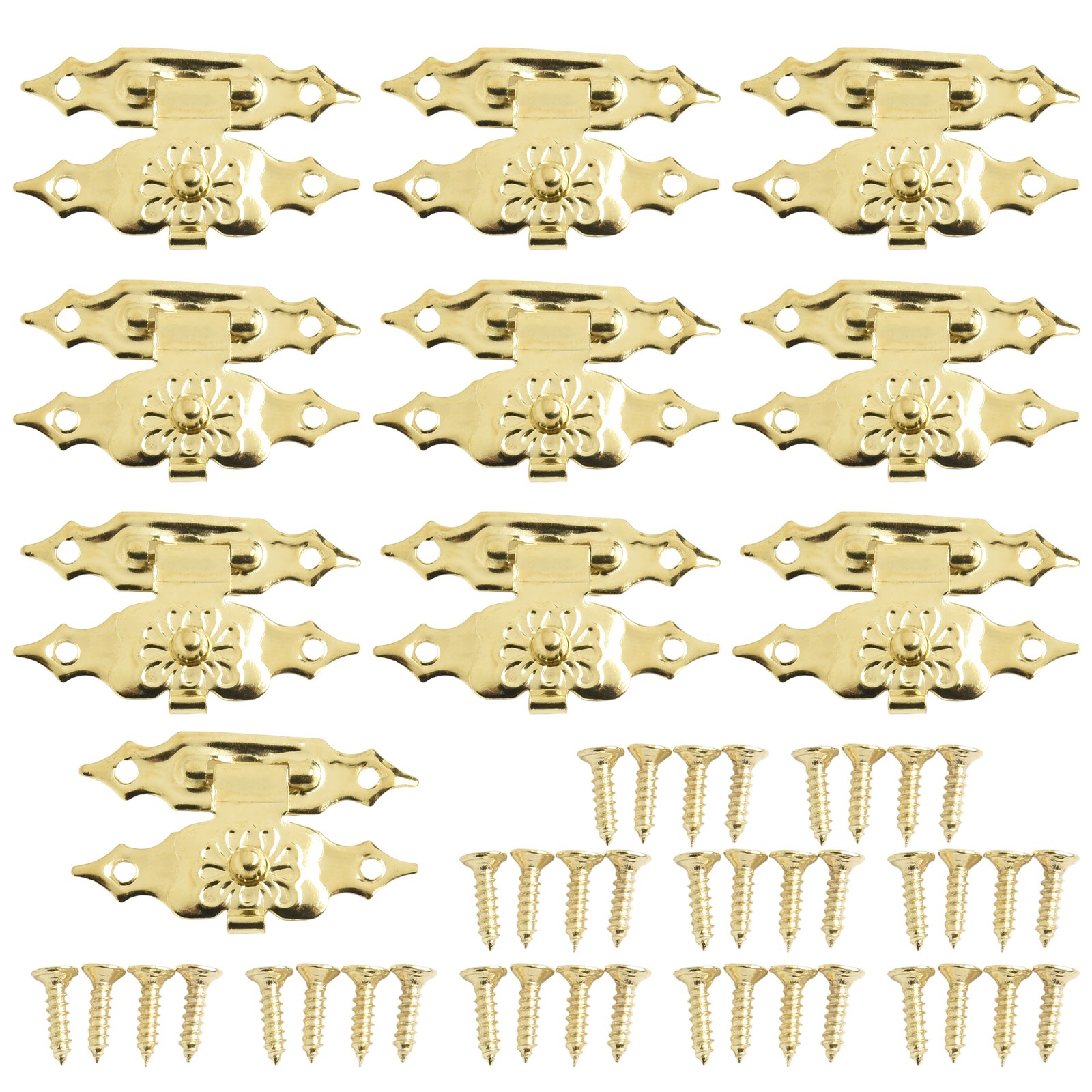 10 X Wooden Case Hasp Latch Mini Decorative Jewelry Chest Wine Box Brand New - Picture 42 of 47