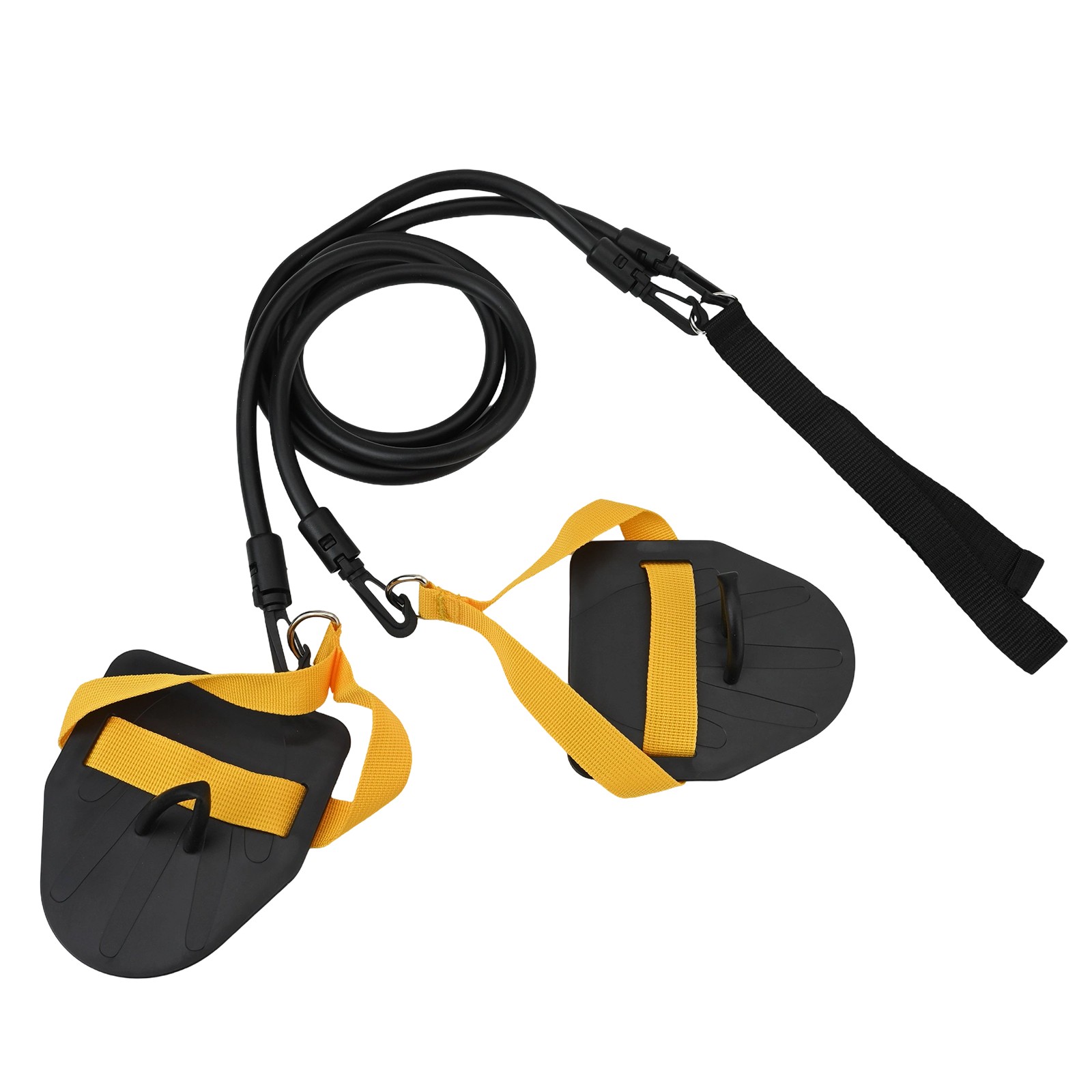Entraîneur Natation Élastique TPE 22.7kg - Bandes Résistance Avec Palmes Amovibles Vert