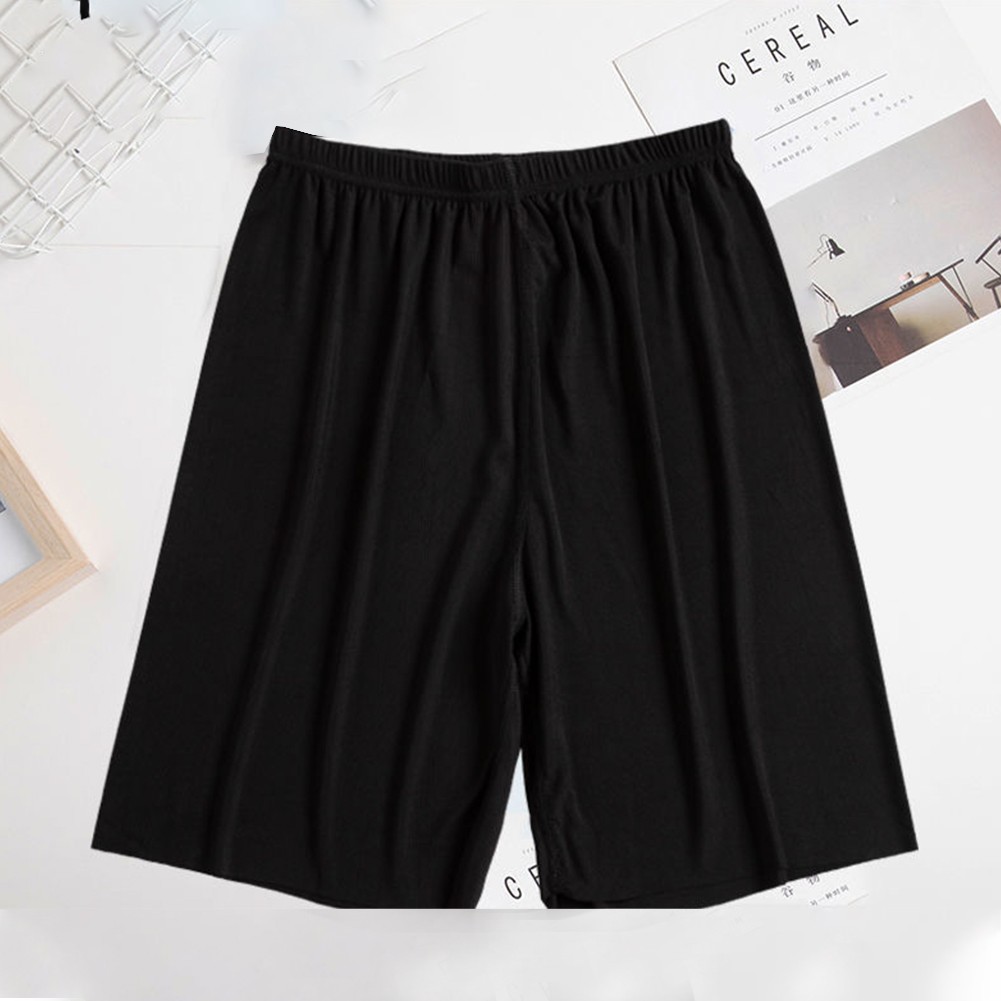 Stylish Men's Pajama Boxers Made from Soft Ice Silk Perfect Choice for Hot Days - Picture 10 of 17