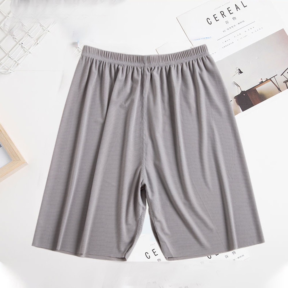 Mens Casual Ice Silk Shorts Great for Yoga Gym Workouts and Relaxing at Home