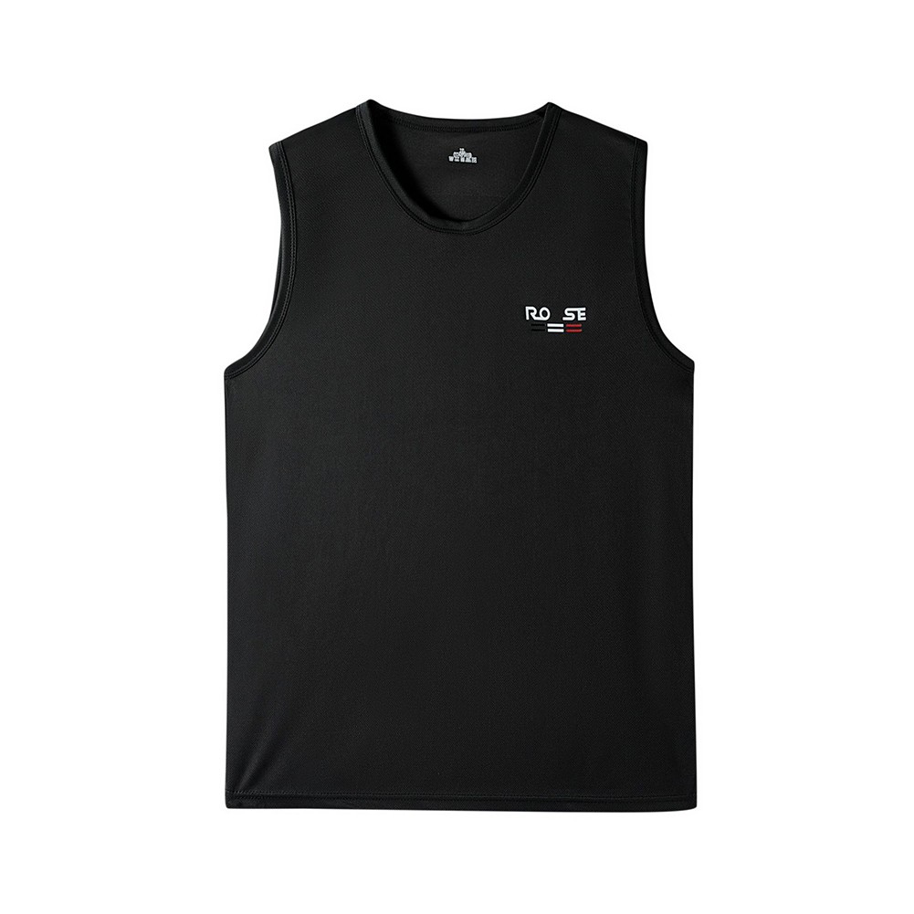 Men’s Summer Workout Tank Top in Breathable Ice Silk Fabric with V Neck