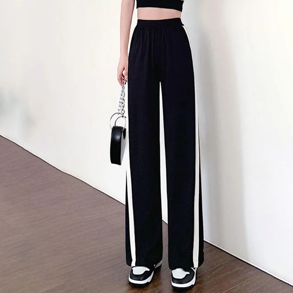 Sleek Side Stripe Straight Pants for Women in Spring and Summer Styles - Picture 15 of 36
