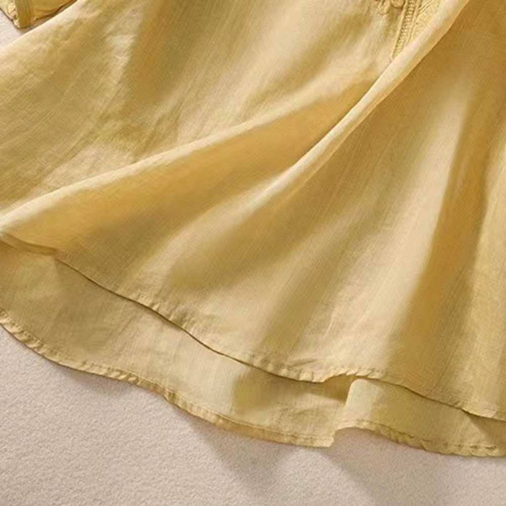 Womens Stylish V Neck Blouse featuring Beautiful Floral Embroidery Art - Picture 50 of 52