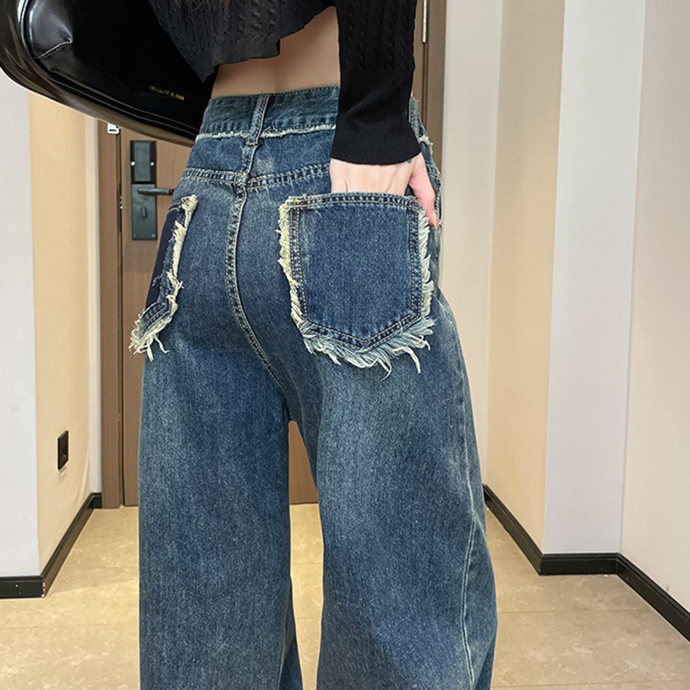 Freizeitliche Damen High Waist rote Hose mit Tasche für Urlaub und Alltag - Bild 20 von 60