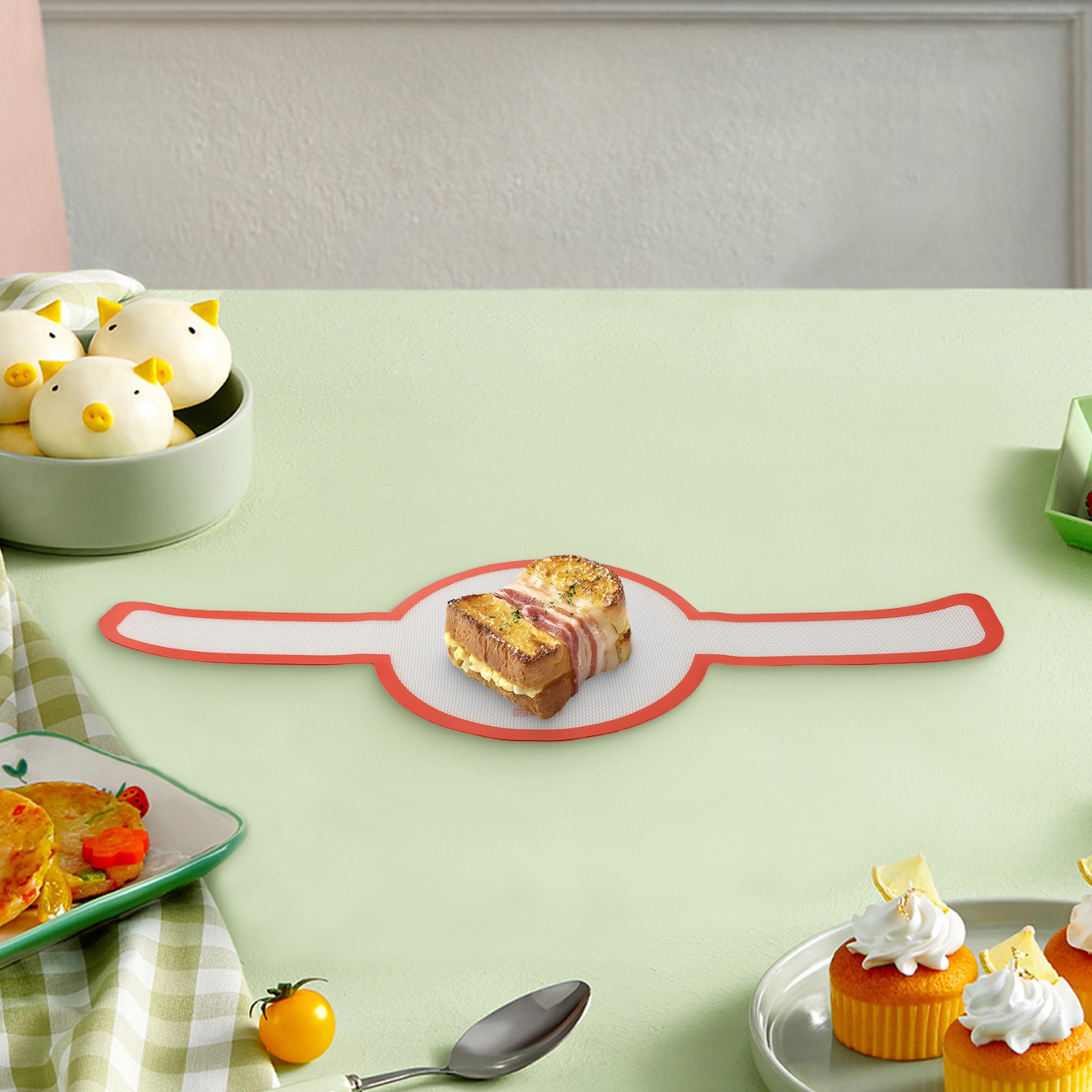 Flexible Design of Thickened Silicone Baking Mat Fits Any Space Easily - Picture 32 of 55