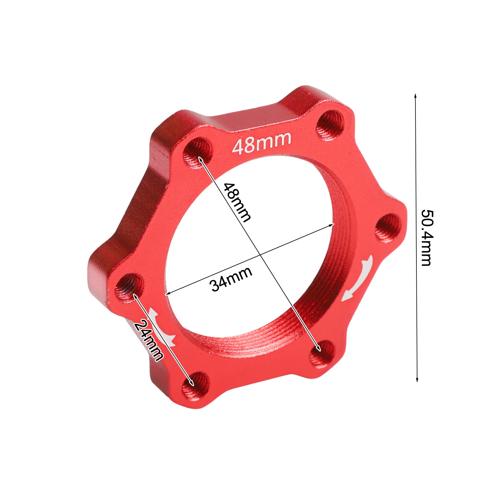 Brida Base Freno Disco Brida 15g 17.5g 44/48mm 6 Pernos Aleación Aluminio - Imagen 36 de 39