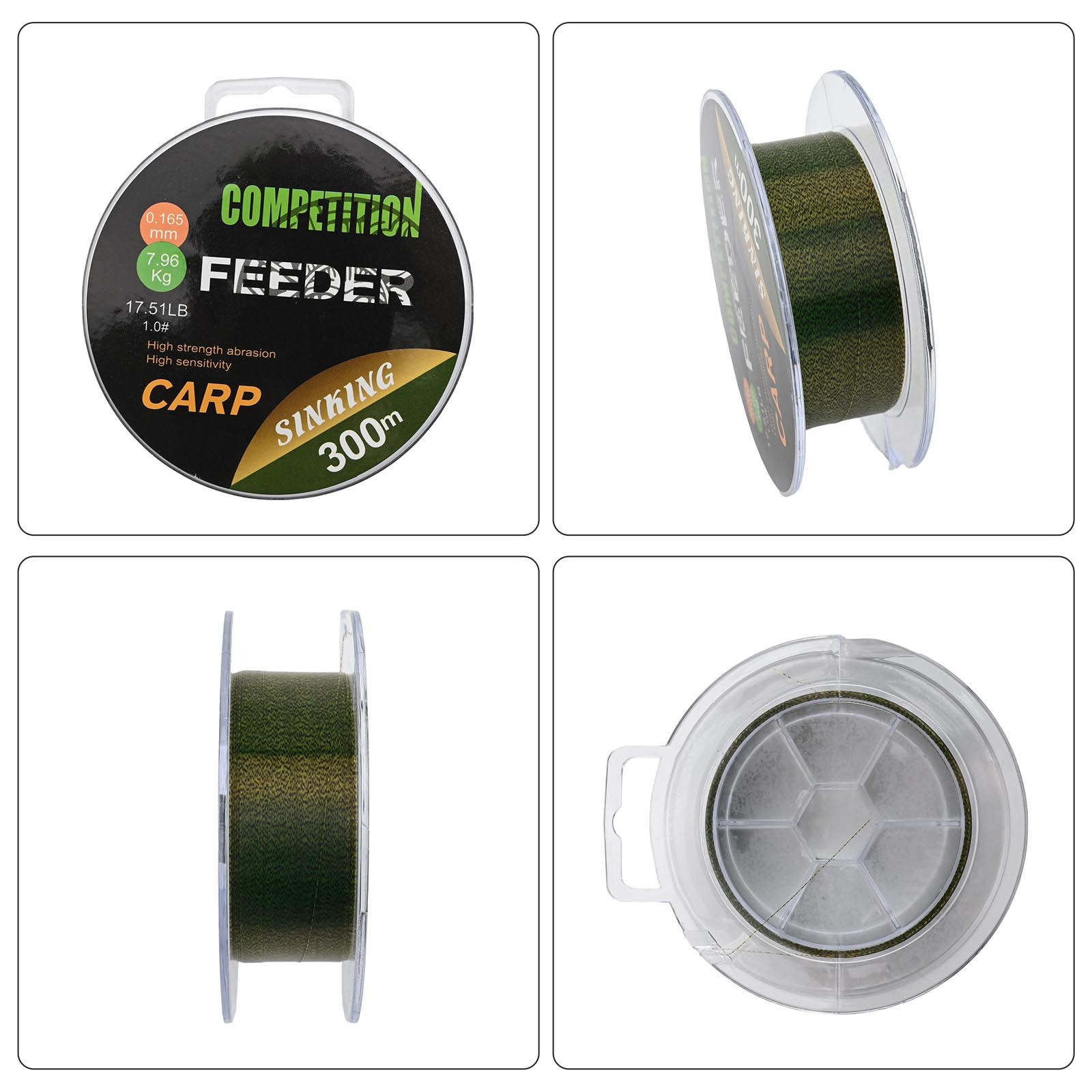 Premium Carp Fishing Line 300M Length 0 35mm Diameter 15 52kg Strength - Picture 42 of 48
