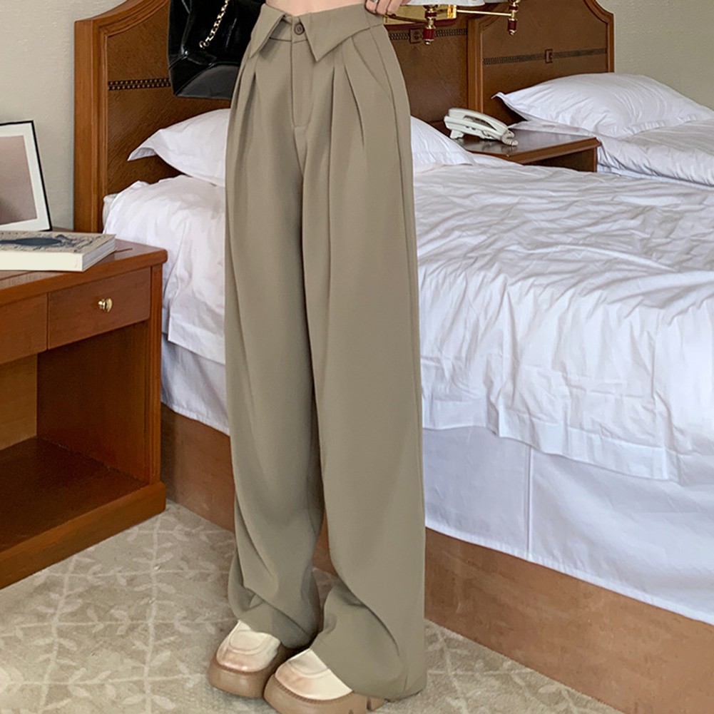 Pantalone tuta donna dritto con vita alta e bavero stile giorno comfort - Foto 14 di 20