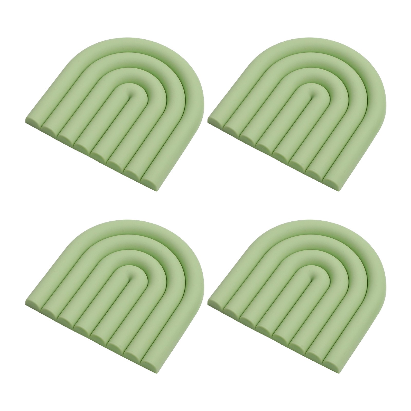 4pcs Insulated Silicone Trivets For Hot Dish Holders Stylish Kitchen Decor - Picture 34 of 42