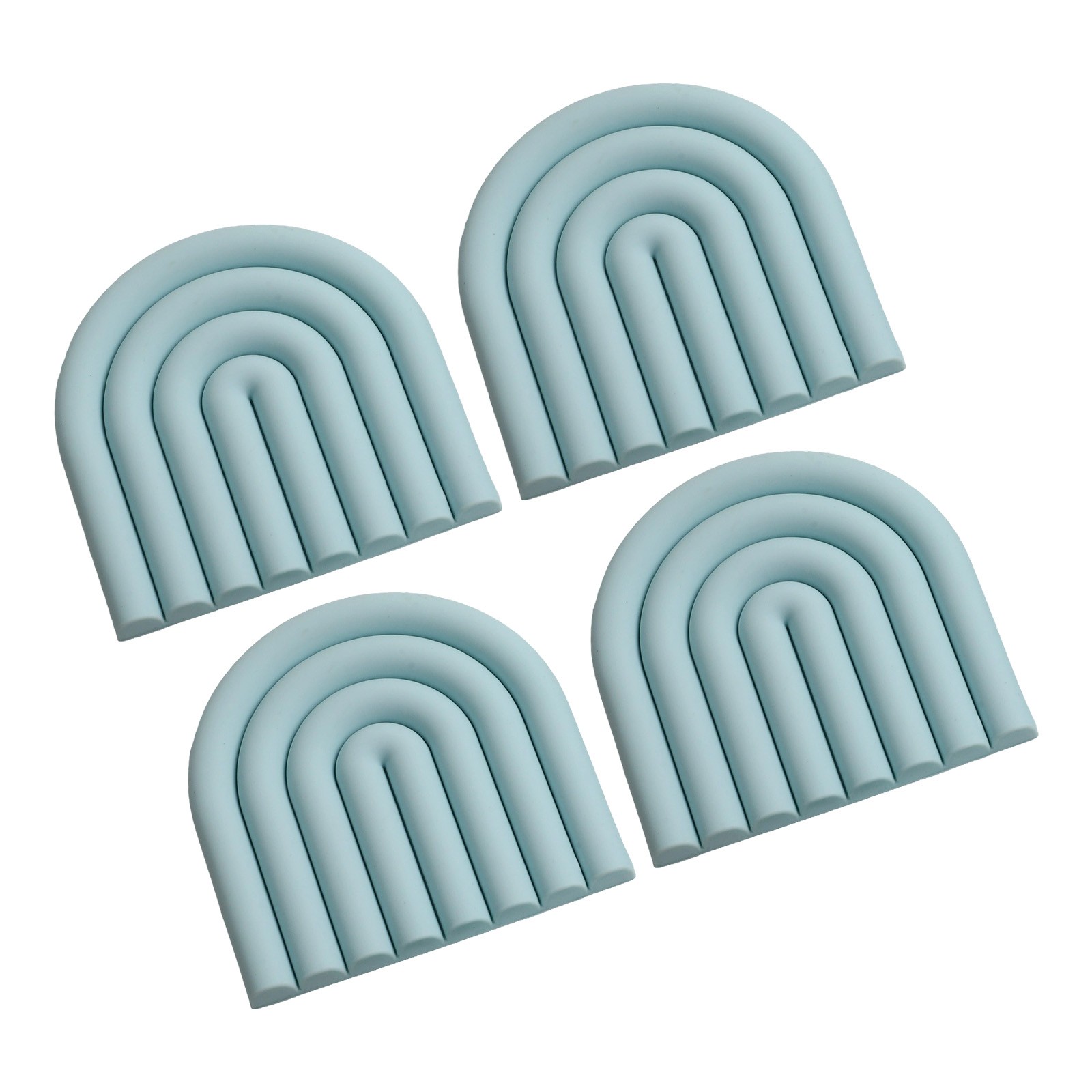 4pcs Insulated Silicone Trivets For Hot Dish Holders Stylish Kitchen Decor - Picture 15 of 42