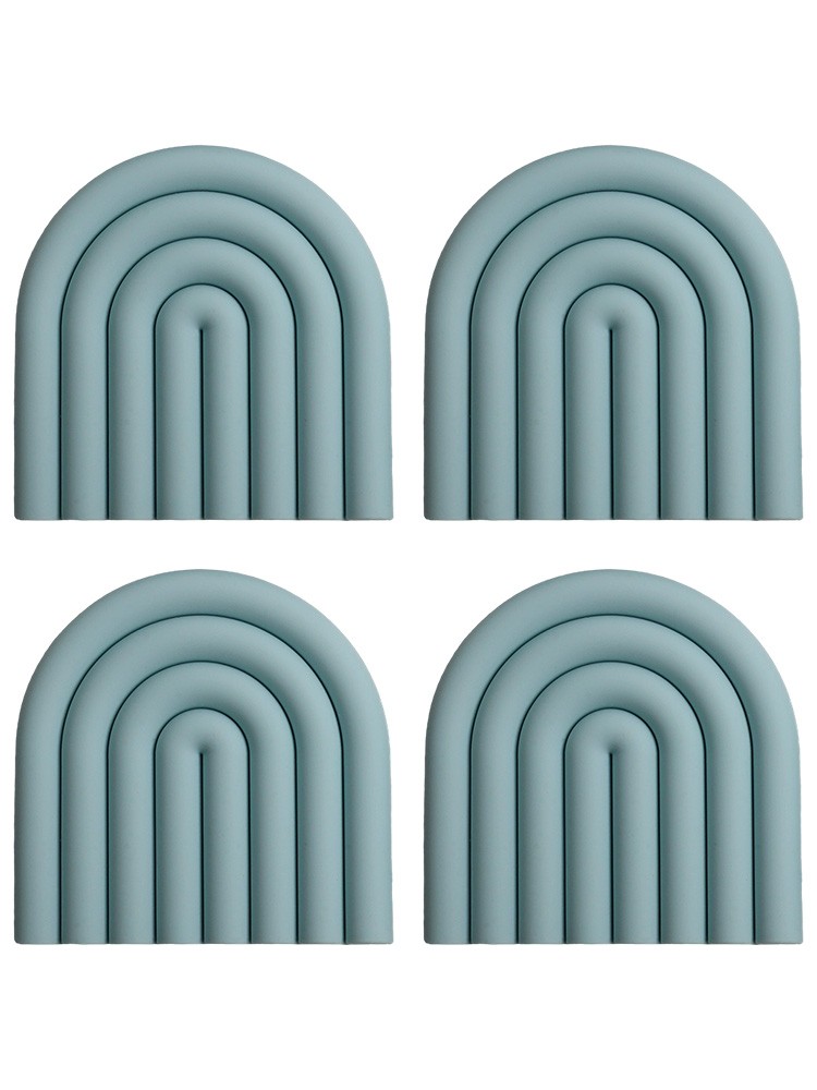 4pcs Insulated Silicone Trivets For Hot Dish Holders Stylish Kitchen Decor - Picture 21 of 42