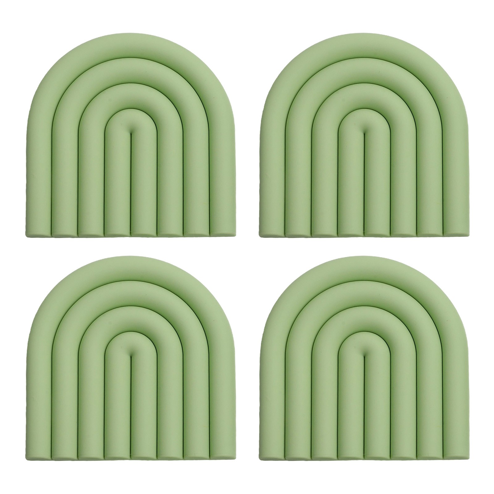 4pcs Insulated Silicone Trivets For Hot Dish Holders Stylish Kitchen Decor - Picture 33 of 42