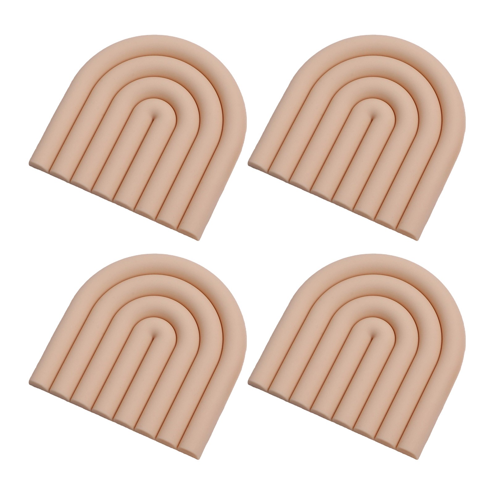 4pcs Insulated Silicone Trivets For Hot Dish Holders Stylish Kitchen Decor - Picture 26 of 42