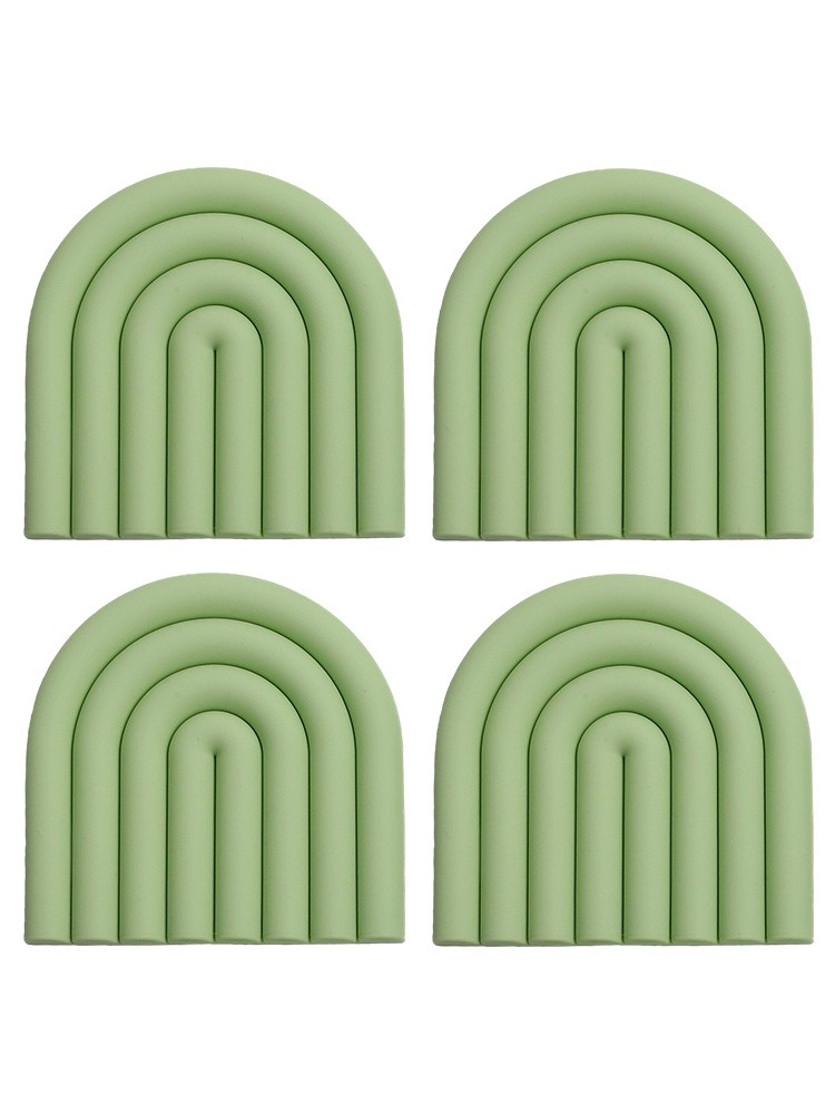 4pcs Insulated Silicone Trivets For Hot Dish Holders Stylish Kitchen Decor - Picture 36 of 42
