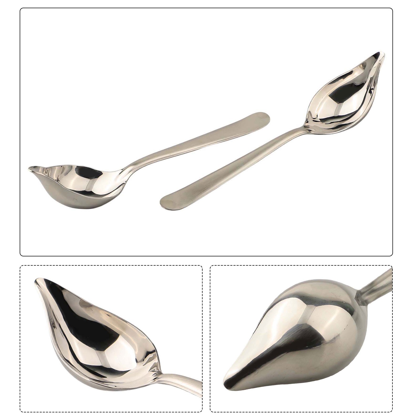 Practical Stainless Steel Drizzle Spoon with Smooth Finish for Easy Handling - Picture 13 of 26