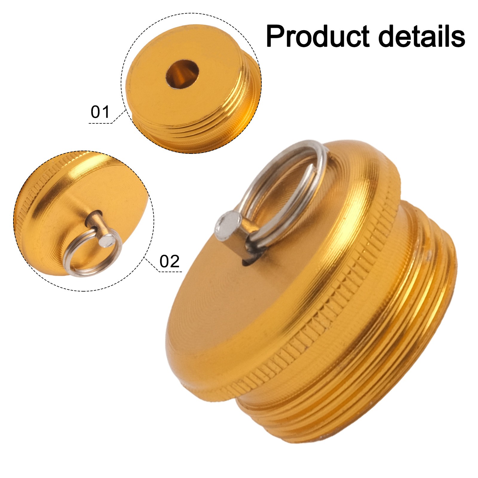 Sturdy Fishing Rod End Cap Aluminum Alloy Construction 8 5mm 22mm Diameter - Zdjęcie 53 z 64
