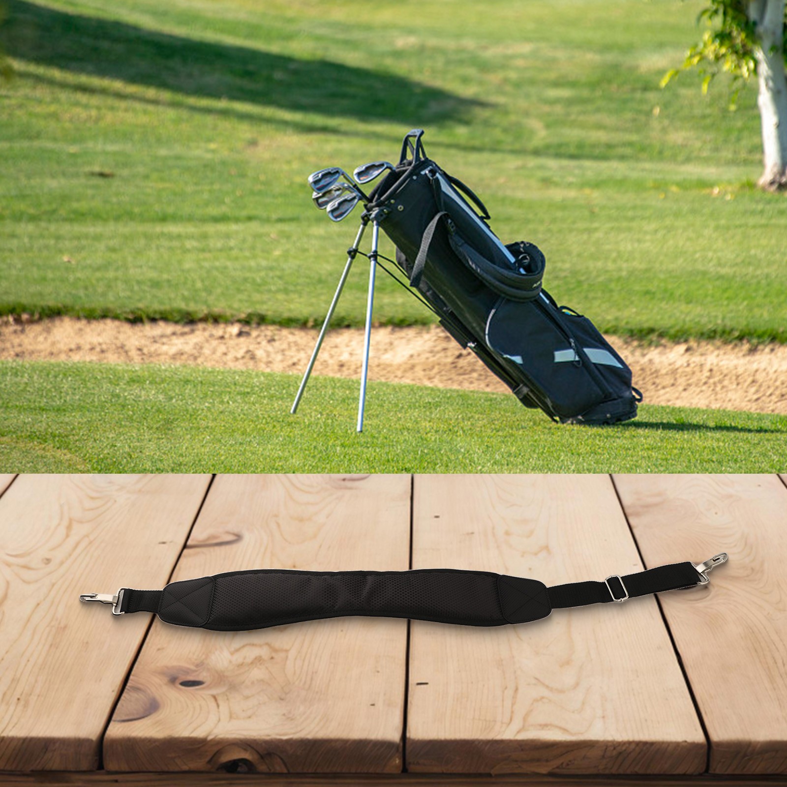 Bolsa de golf de malla transpirable de alta resistencia correa para el hombro con construcción robusta - Imagen 28 de 47