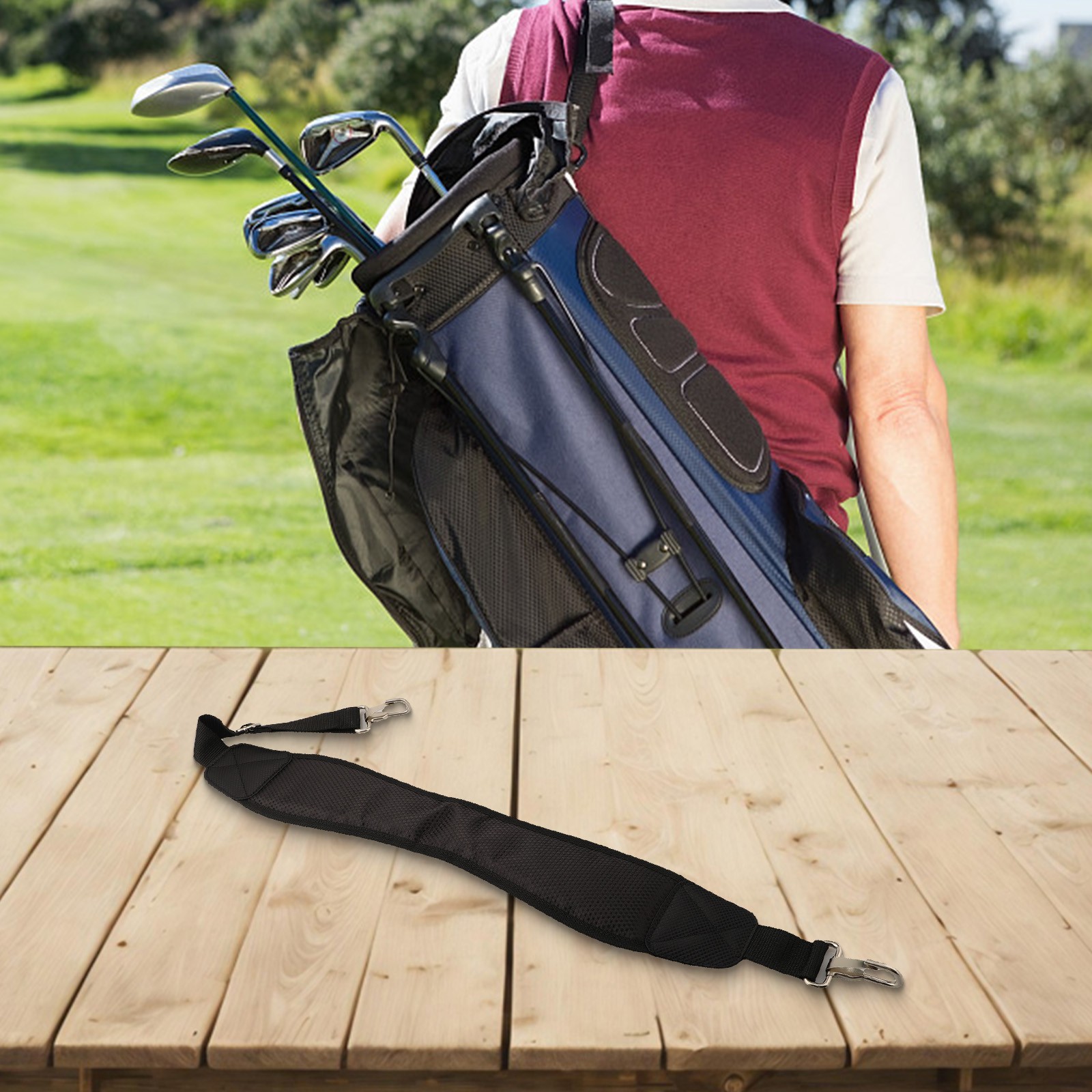 Bolsa de golf de malla transpirable de alta resistencia correa para el hombro con construcción robusta - Imagen 27 de 47