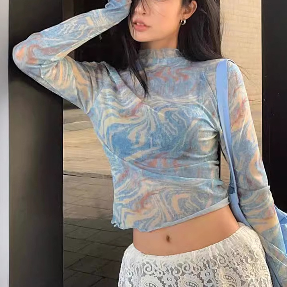 Tie Dye Patterned Woman's Shirt Comfortable Stylish and Practical Wear - Picture 13 of 24