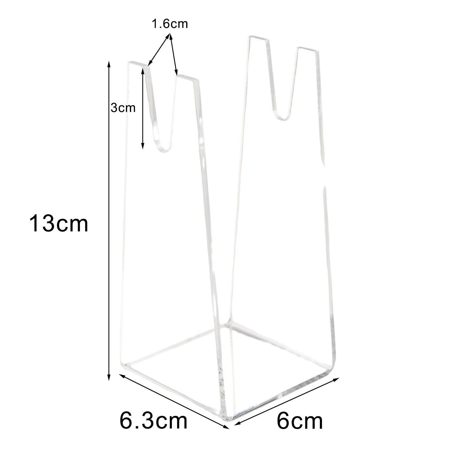 Table Tennis Paddle Holder Set 4 Clear Acrylic Stands Designed for Easy Display - Picture 13 of 25