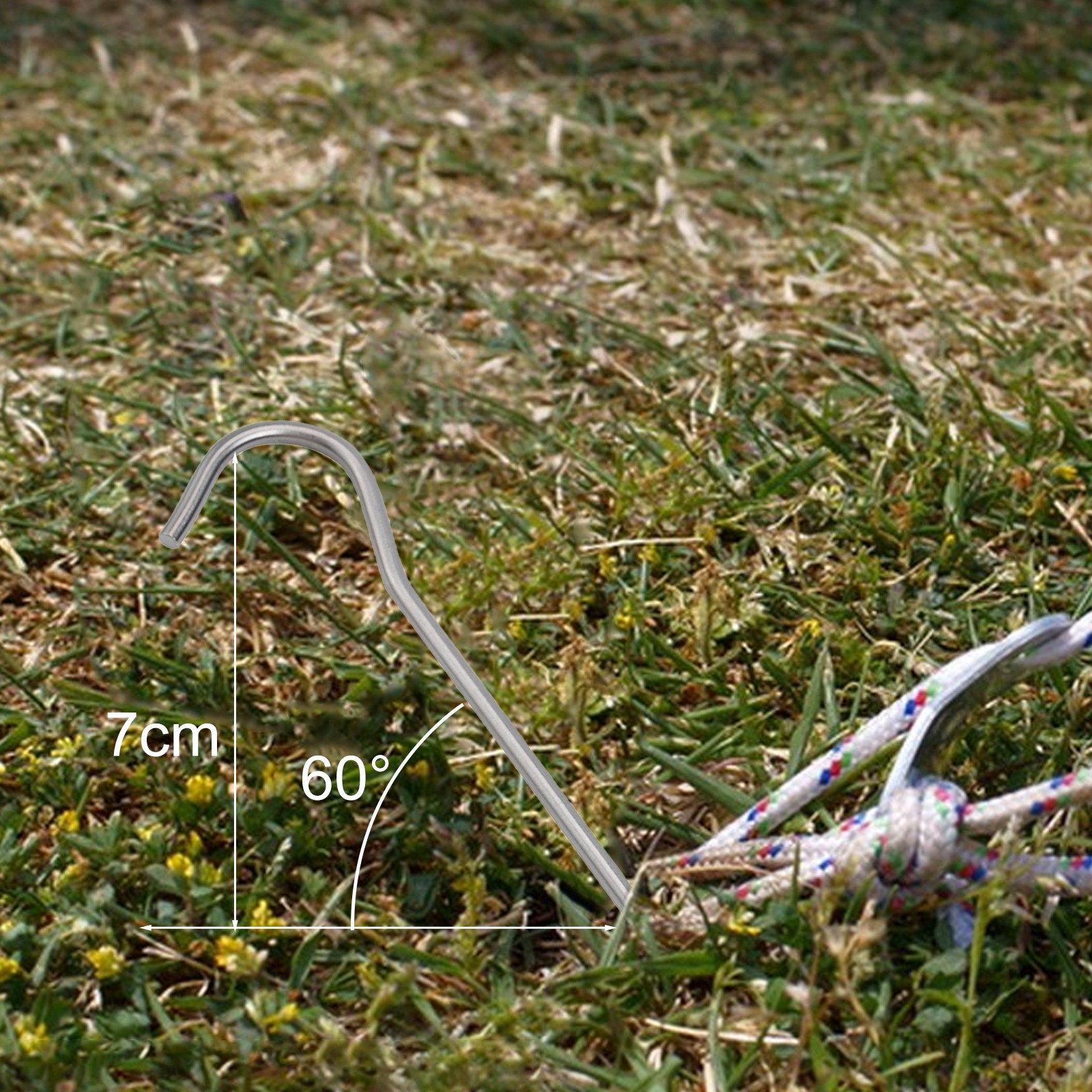 Zeltheringe geeignet für weiche und harte Böden Legierungsmaterial leicht zu t - Bild 14 von 28