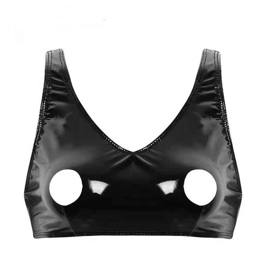 Unterwäsche Damen-BH Atmungsaktiv Bralette Clubwear Crop Top Cupless S-3XL - Bild 12 von 18