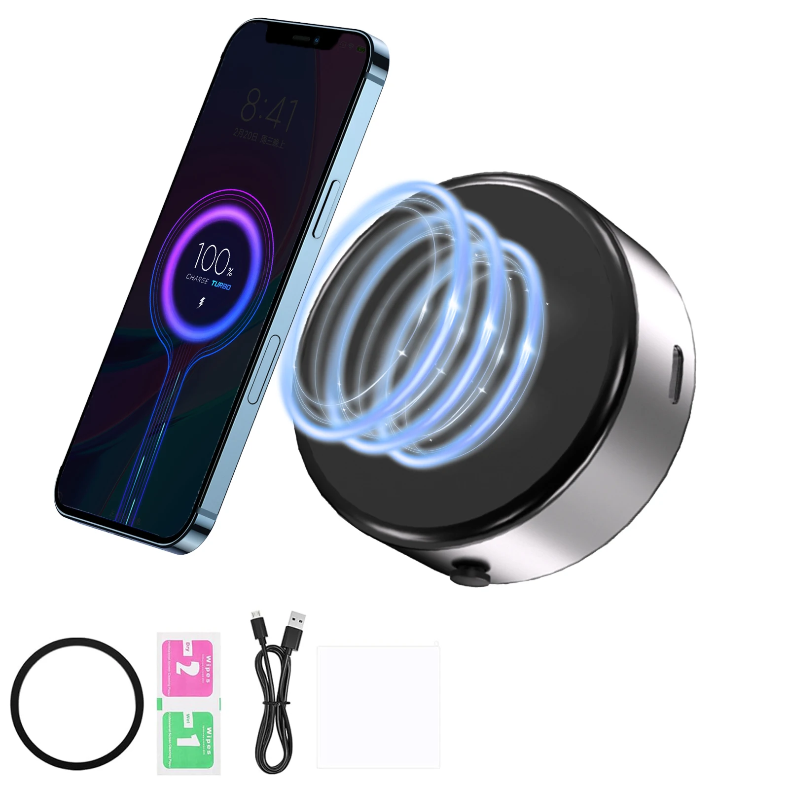 Magnetische Autohalterung für Handys mit starker Adsorption und Ladefunktion - Bild 6 von 7