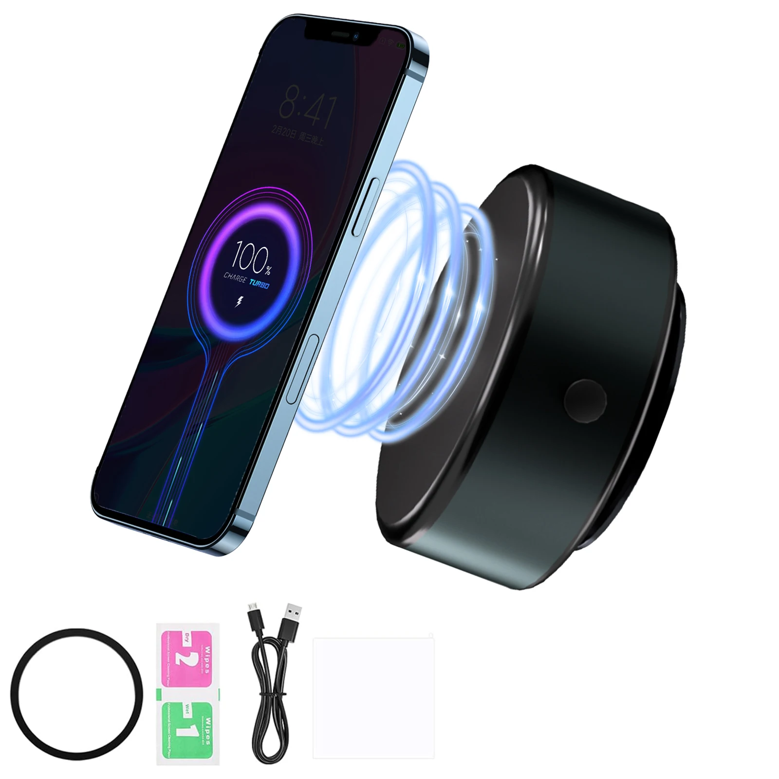 Magnetische Autohalterung für Handys mit starker Adsorption und Ladefunktion - Bild 7 von 7