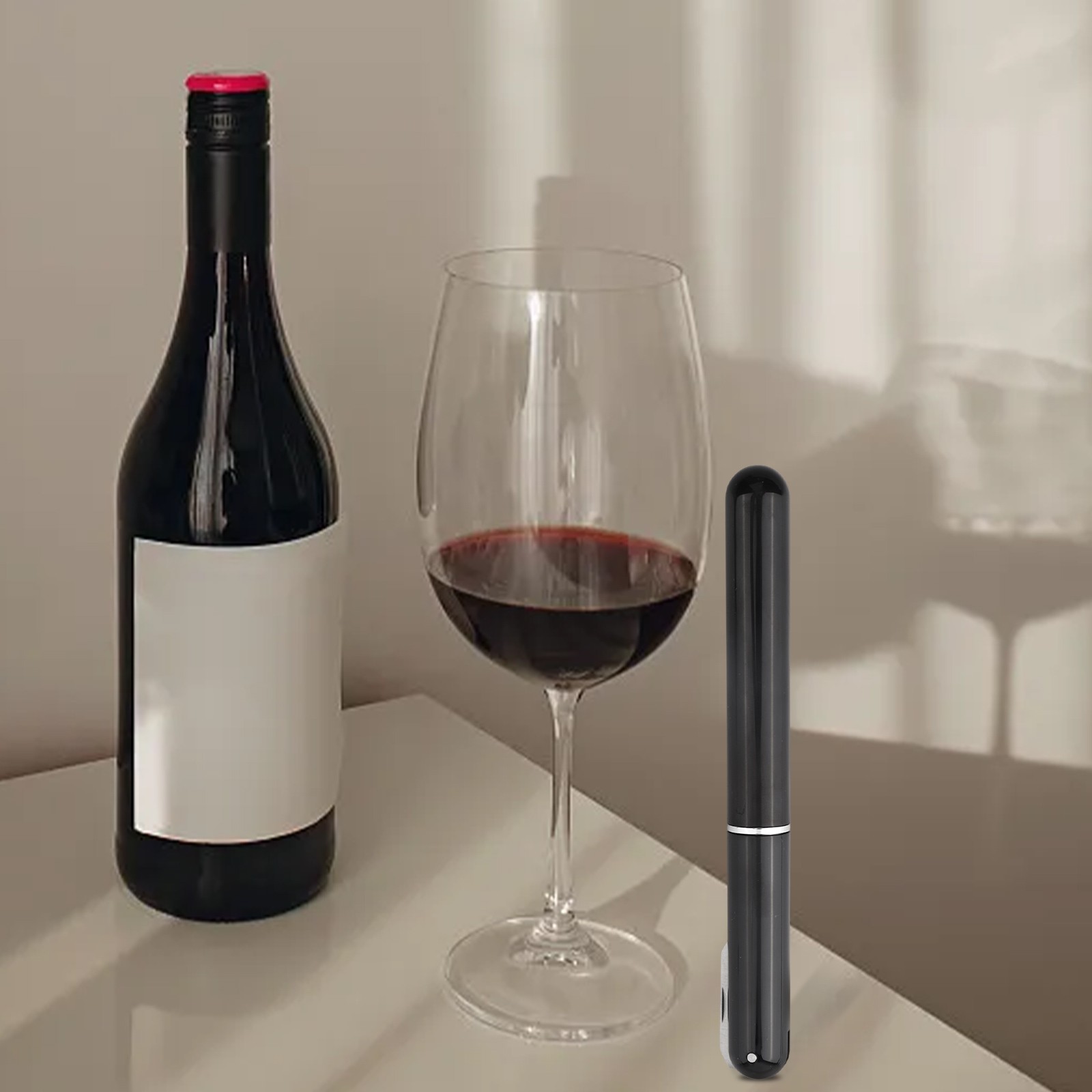 Stylish Portable Air Pressure For Wine Opener with Built in Foil Cutter Tool - Picture 30 of 35