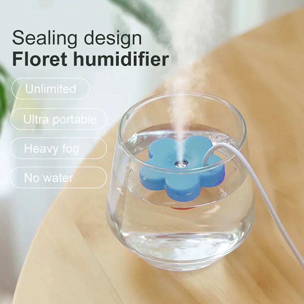 Small Space USB Humidifier with Creative Flower Design and Easy Controls - Photo 26/26