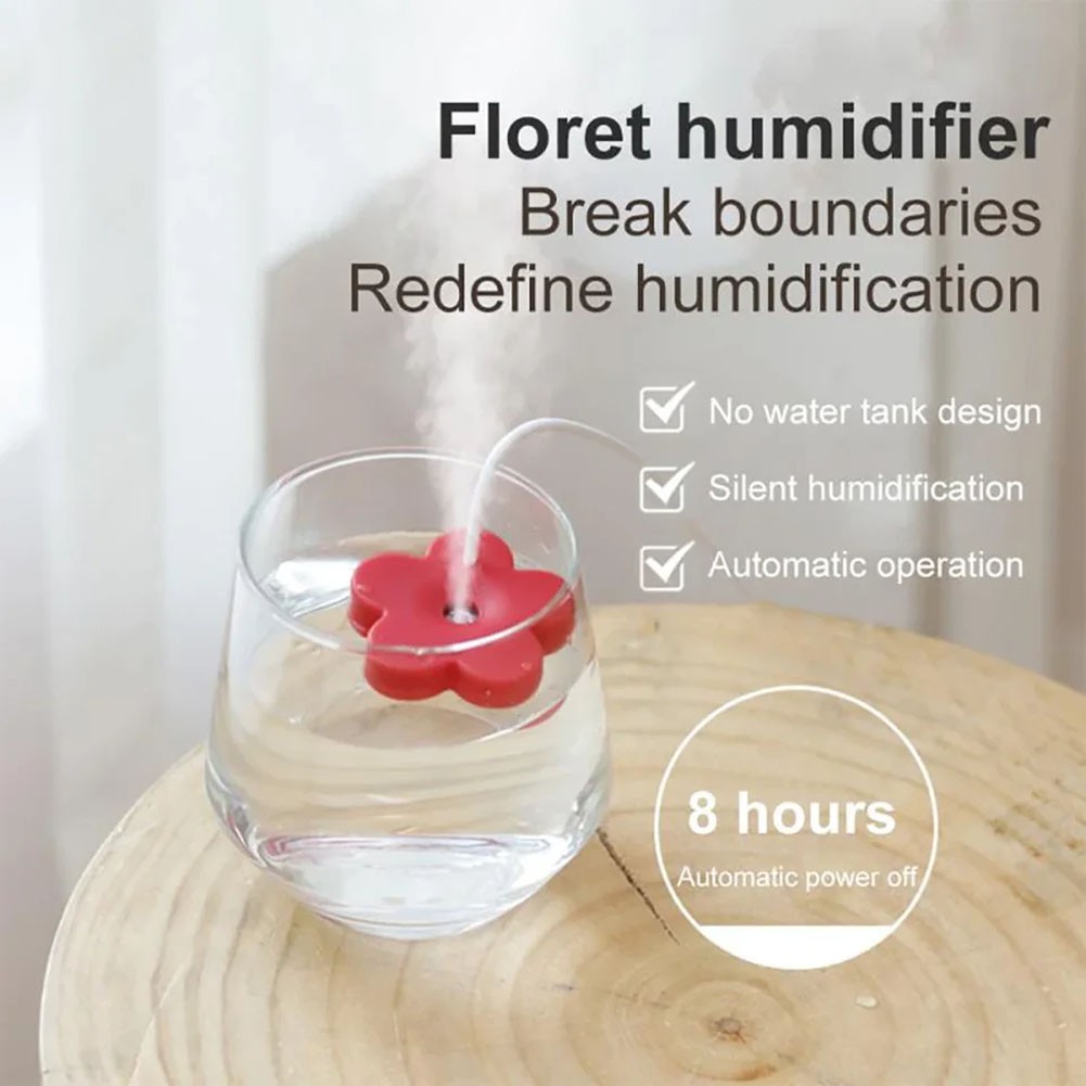 Small Space USB Humidifier with Creative Flower Design and Easy Controls - Photo 22/26