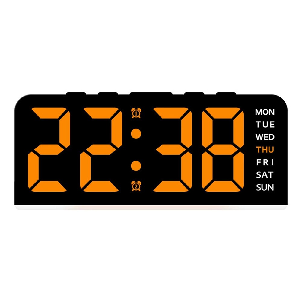 Stylish LED Digital Wall Clock Featuring Brightness Control and Colors