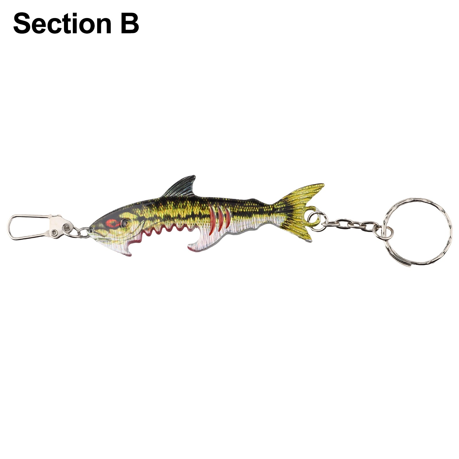 Ouvre-bouteille design appat leurre pour porte-cl??s compact et pratique requin - Photo 23/38