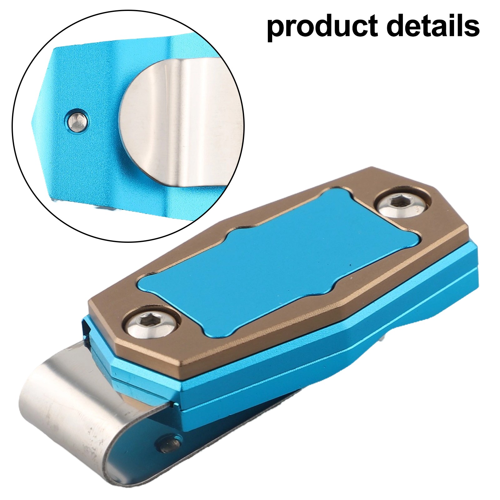 Compact Aluminum Alloy Billiard Chalk Holder with Magnetic Functionality