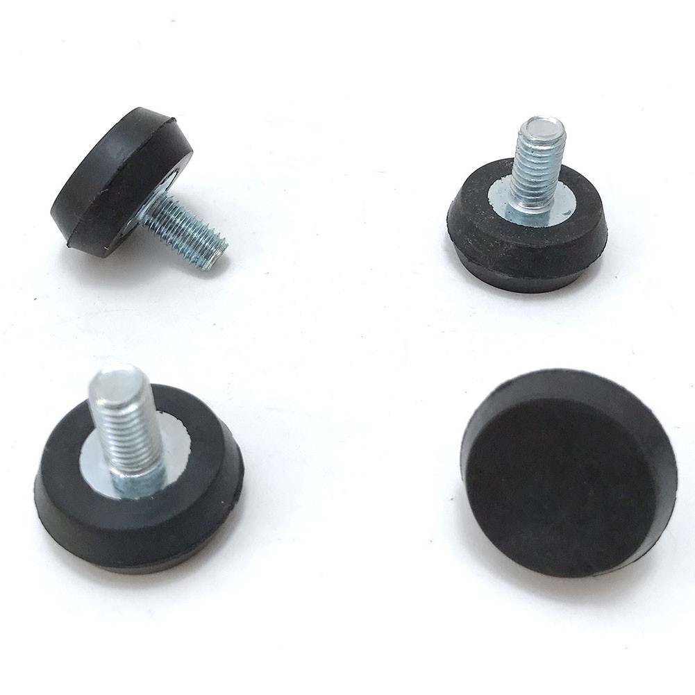 Lot De 4 Pieds Réglables En Métal Pour Tapis De Course - Vis M6 - Pour Niveler L'équipement De Fitness