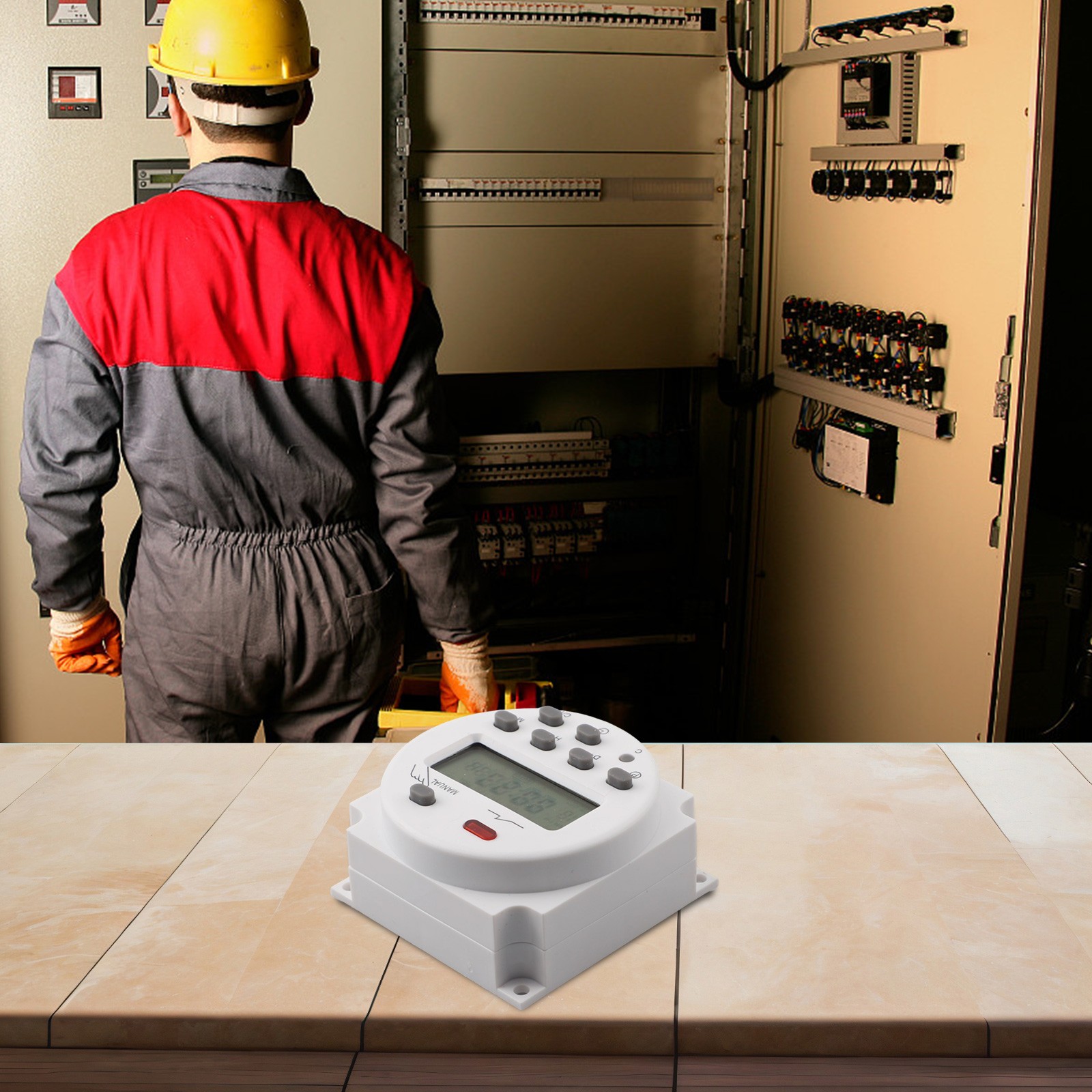 Wiederaufladbare batteriebetriebene Digitalanzeige Zeitschaltuhr für Hausautoma - Picture 18 of 26