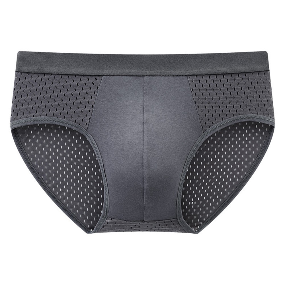 Thin and Comfortable Mens Underwear Briefs Crafted from Soft Ice Silk Material - Picture 15 of 17