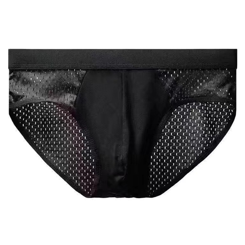 Thin and Comfortable Mens Underwear Briefs Crafted from Soft Ice Silk Material - Picture 13 of 17