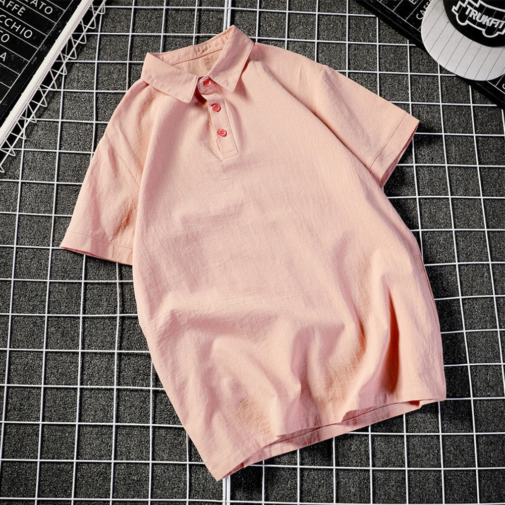 Schlankes Herren Kurzarm T-Shirt mit Kragenausschnitt für den Alltag - Bild 14 von 20